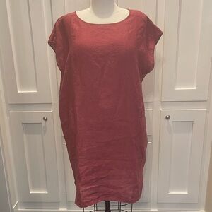 Eileen Fisher Short Sleeve Dress 33” Long XL